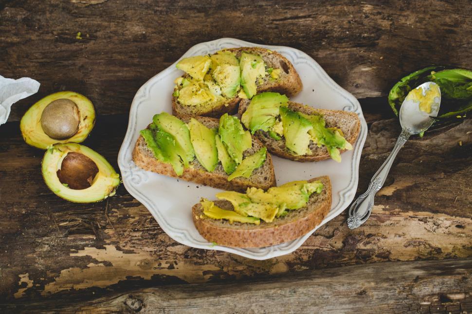 Free Image of Avocado toast on the table 