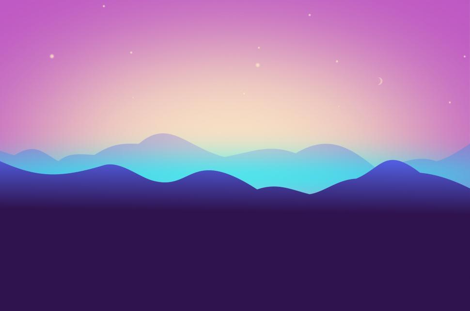 Free Image of Abstract Landscape - Abstract Mountains 