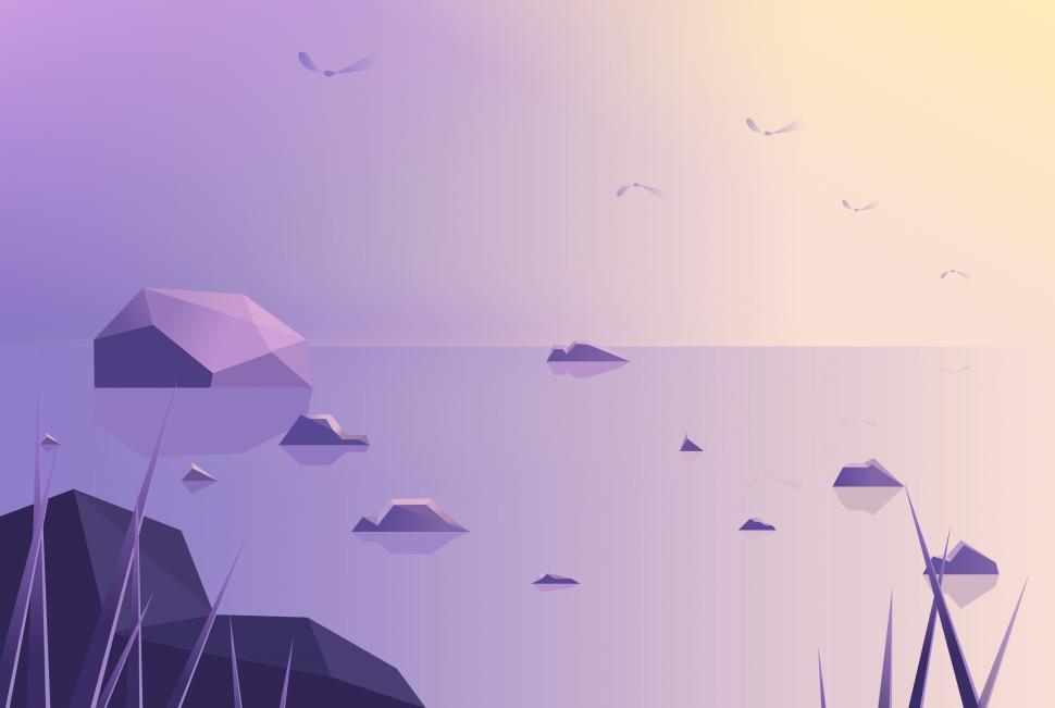 Free Image of Abstract Landscape - Abstract Wetland 