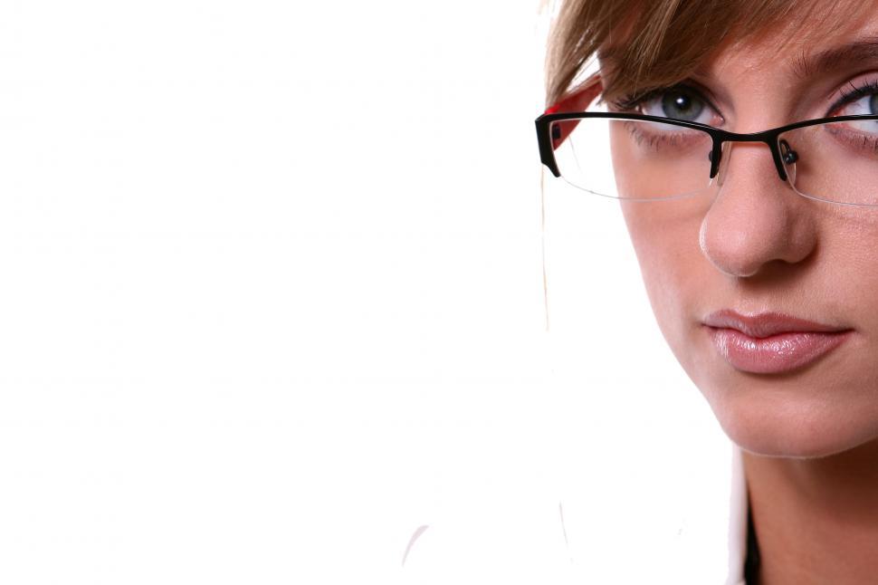 Free Image of business woman at edge of frame 