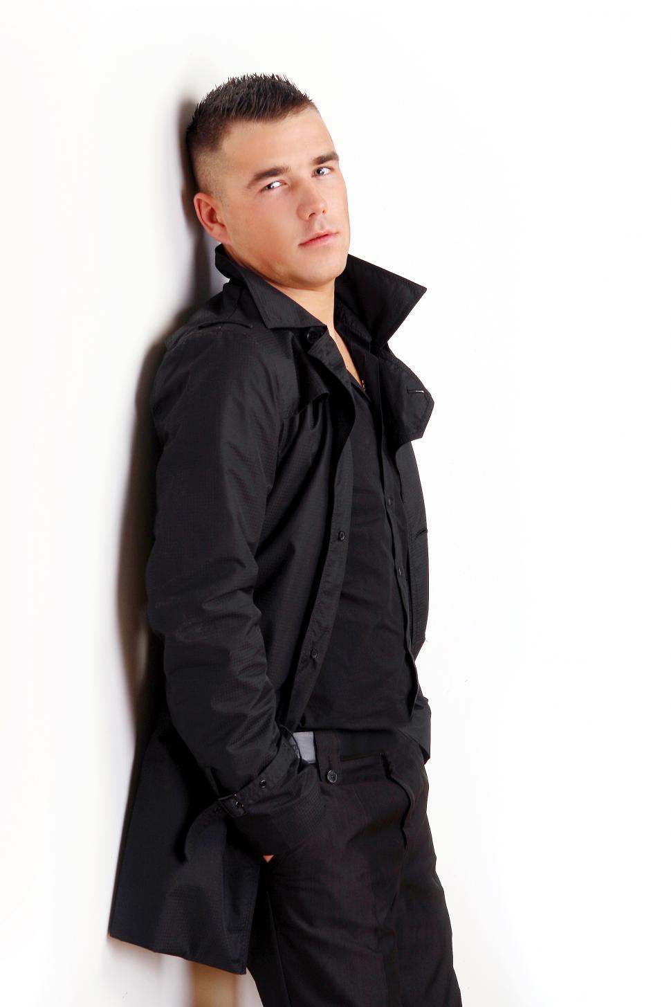 Free Image of a young and attractive serious man 