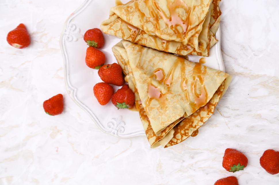 Free Image of Homemade blini pancakes 