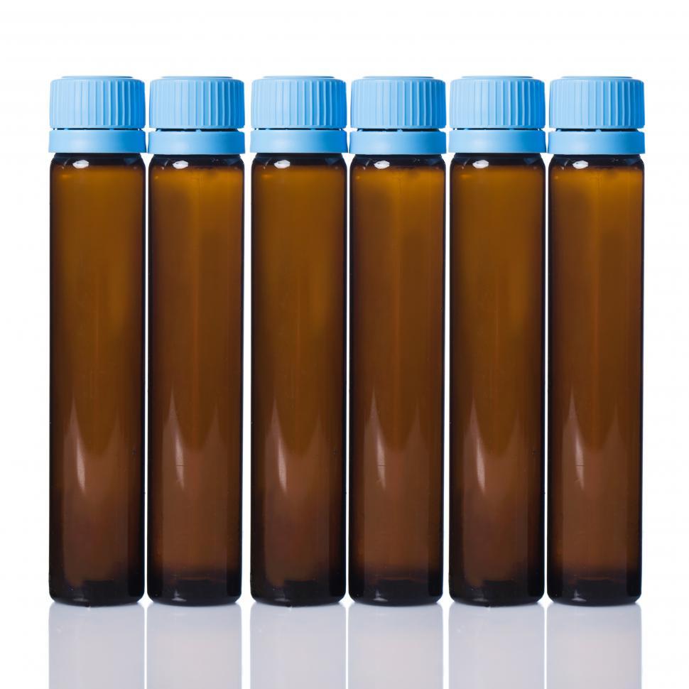 Free Image of Vials in a row 