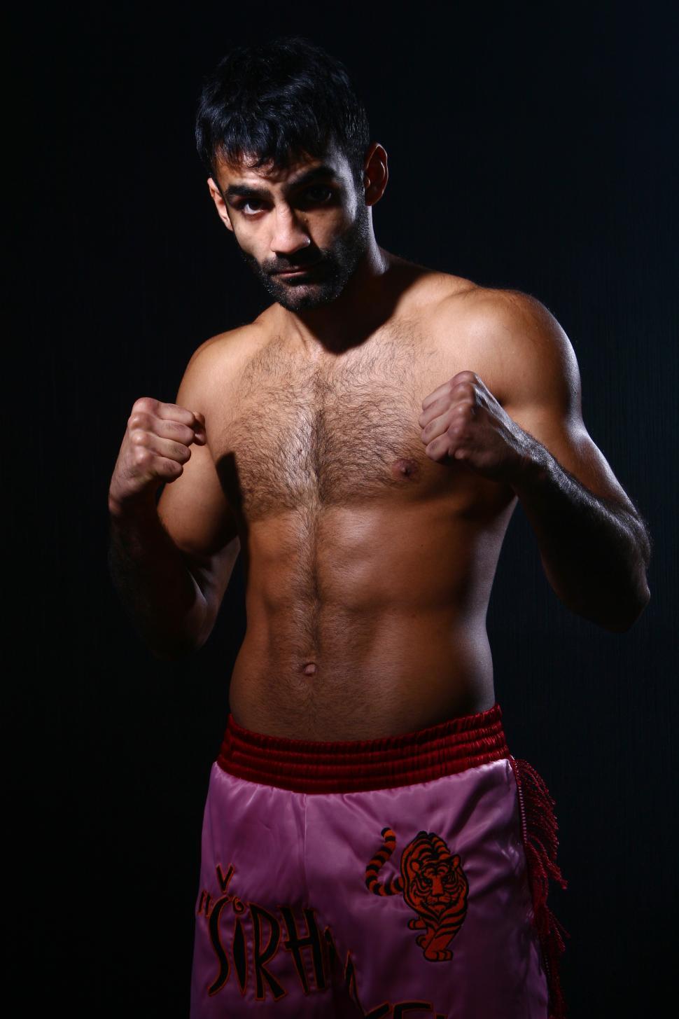 Free Image of boxer in fight pose 