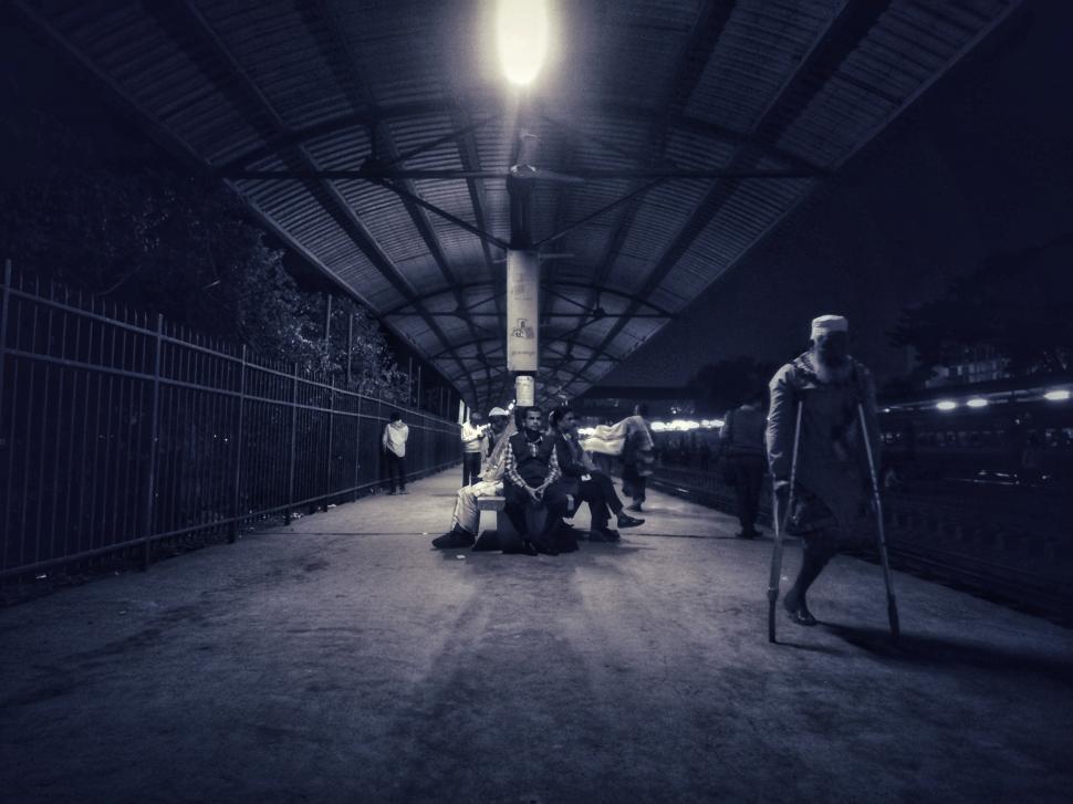 Free Image of Life between street beggar and working people Life between street beggar and working people 
