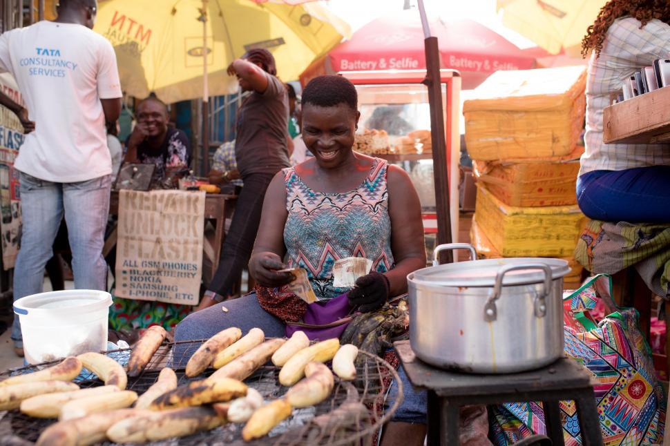 Free Image of People in Nigerian Market 