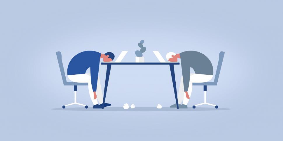 Free Image of Professional Burnout - Exhausted Employees - Millennials  