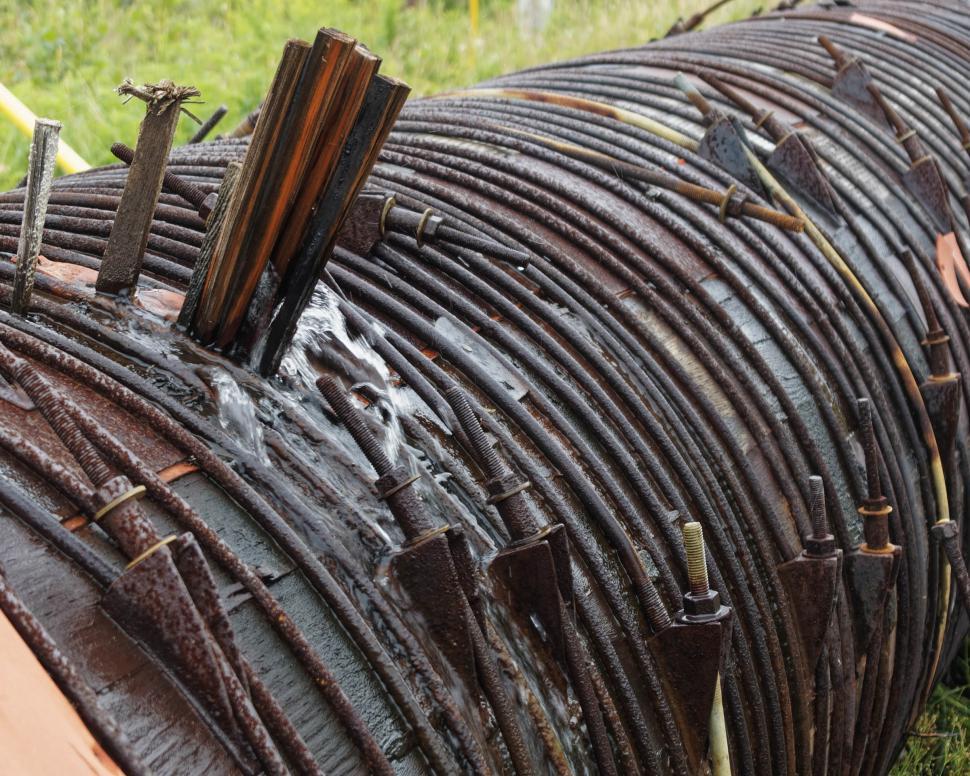 Free Image of Wooden water pipe 