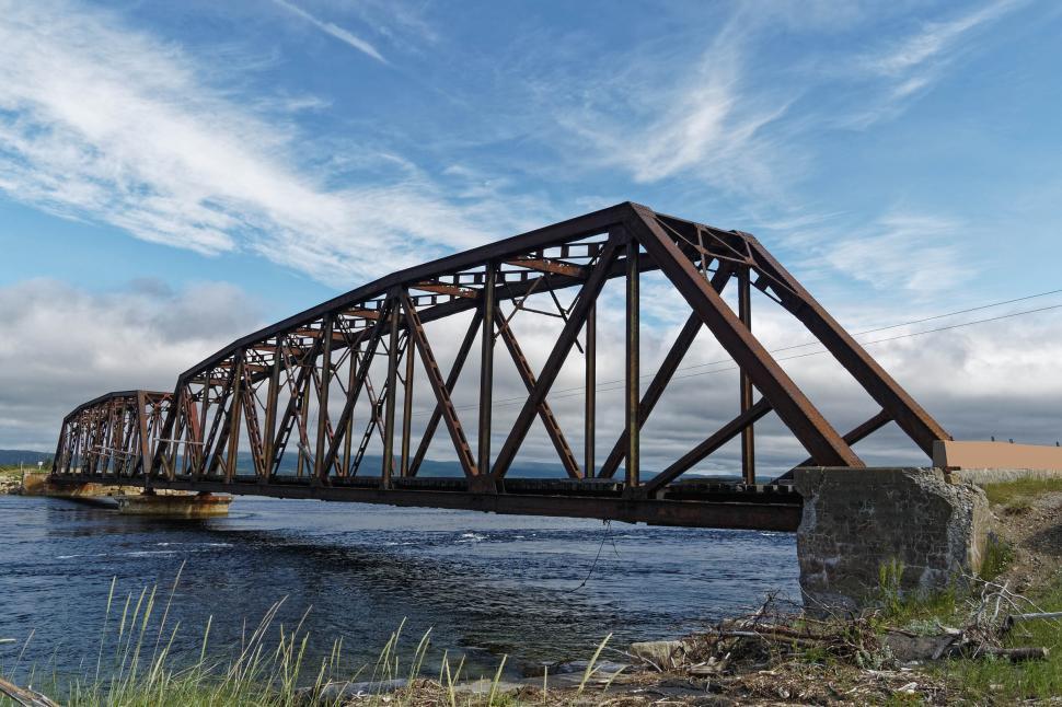 Free Image of Metal Truss Bridge 