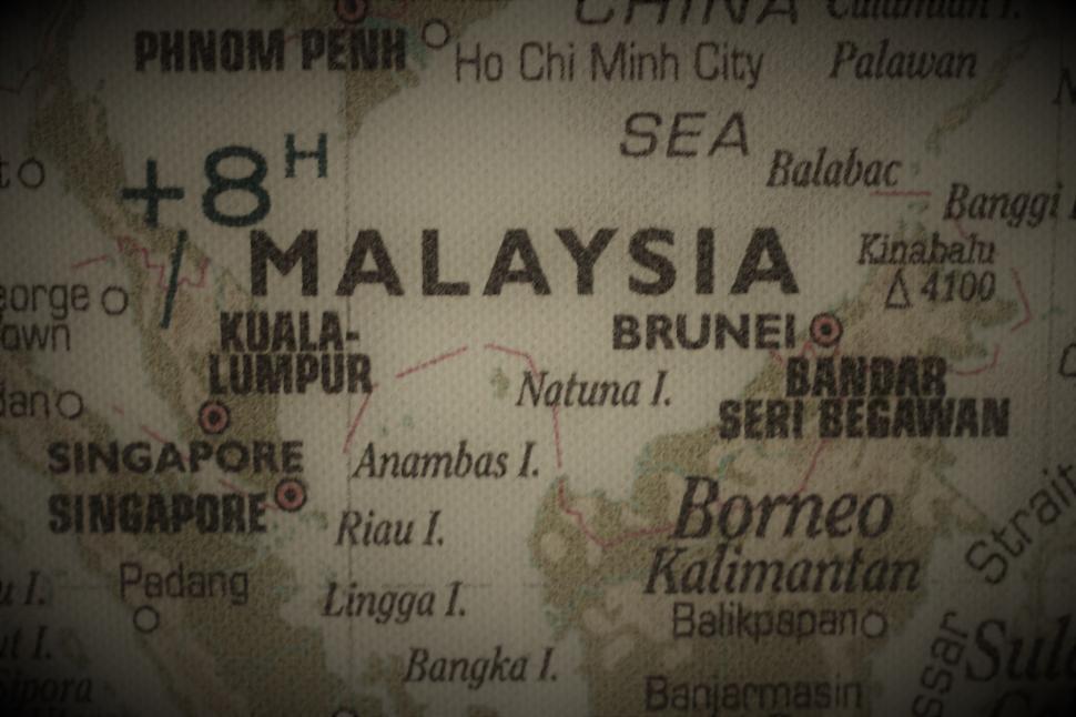 Free Image of Old map of Malaysia  