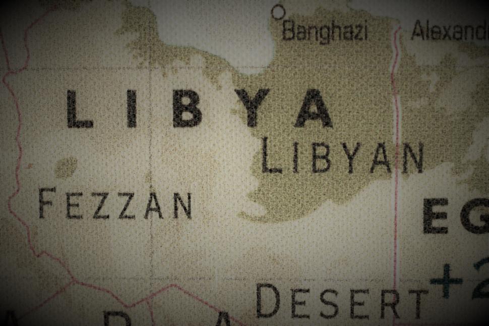Free Image of Old map of Libya  