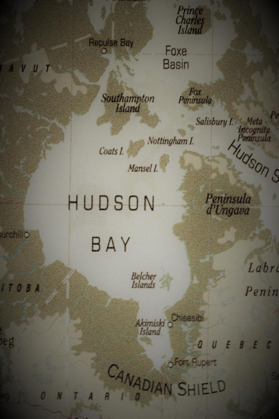 Free Image of Old Map of Hudson Bay  