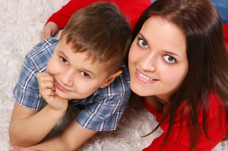 Free Image of young family sister and brother 