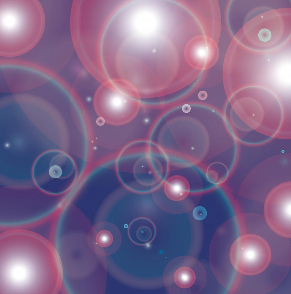 Free Image of Dark purple flare circular bubbles abstract  