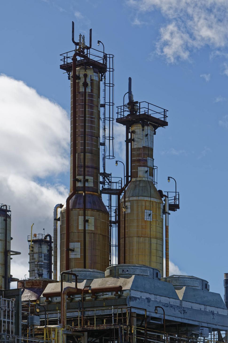 Free Image of Two industrial towers 