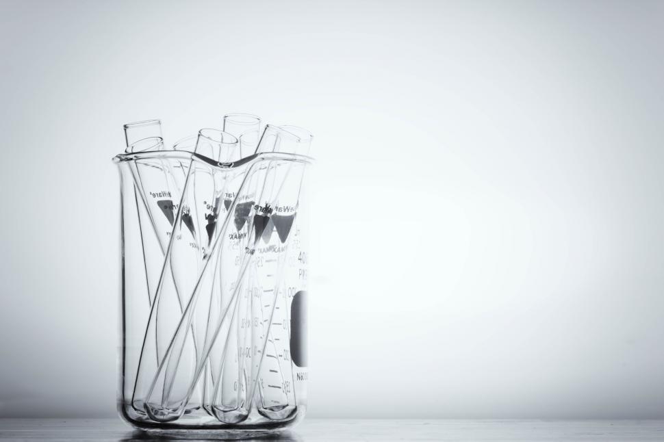 Free Image of Test tubes in a beaker 