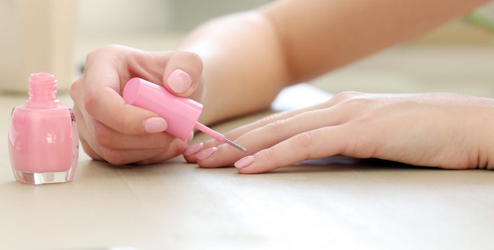 Free Image of Pink lacquer - Nail polish 