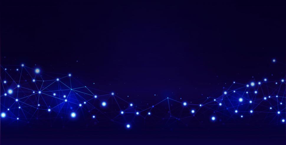 Free Image of Abstract Network - Tech Background 