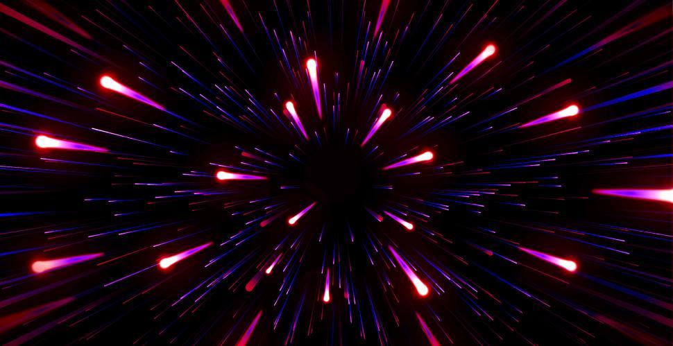 Free Image of Abstract Background - Field of Comets 
