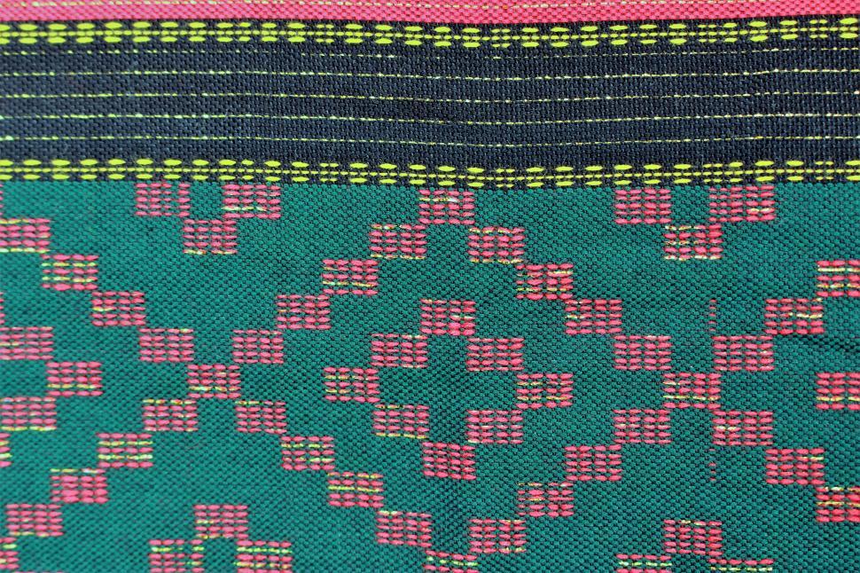 Free Image of Ethnic Pattern Fabric Background  