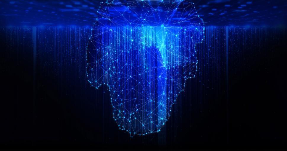Free Image of Deep Web - Dark Web - Digital Iceberg Under Dark Water 