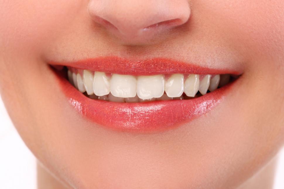Free Image of Close up of a smile 