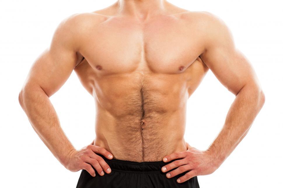 Free Image of Muscular torso of a man 
