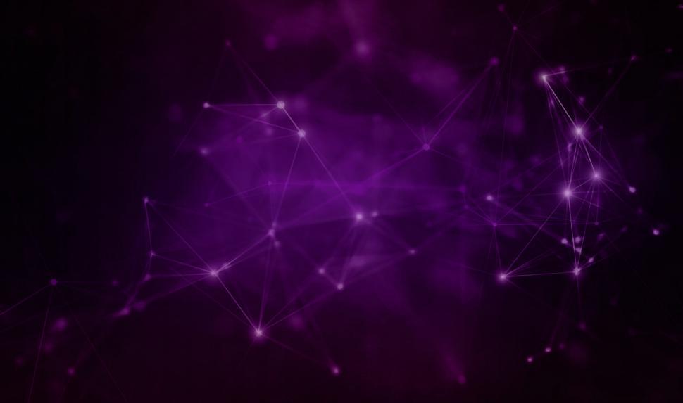 Free Image of Abstract Background - Purple Geometric Network 