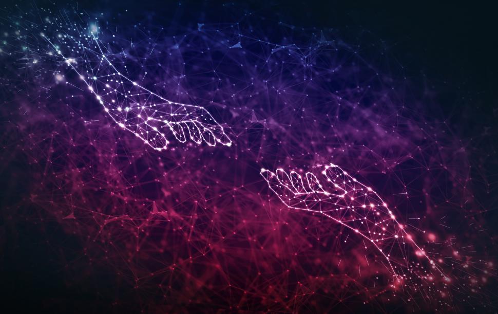 Free Image of Digital Transformation - Concept - Open Digital Hands 