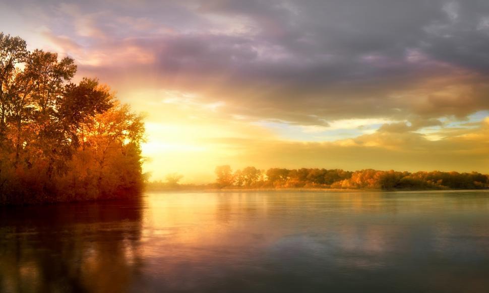Free Image of Autumn Colors - Autumn in the River - Fall Colors 