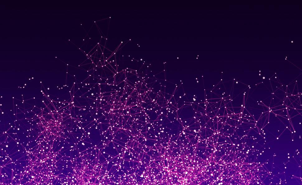 Free Image of Abstract Background - Complex Network and Nodes 