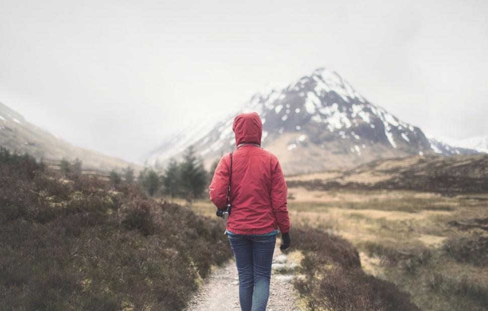 Free Image of Lone Hiker in the Mountains with Camera - Discovery Concept 