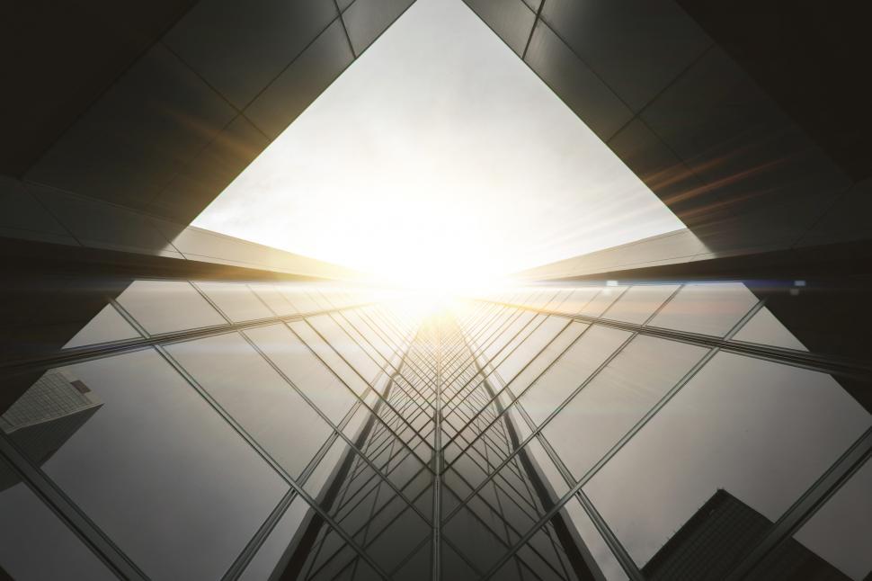 Free Image of Skyscrapers From The Ground - Steel and Glass Architecture 