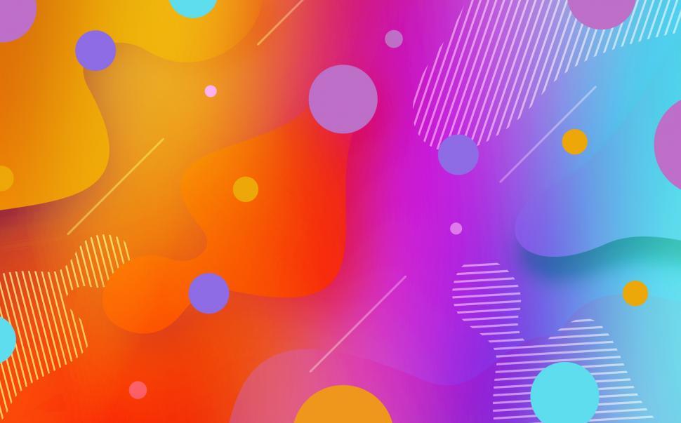 Free Image of Abstract Gradient Splashes  - Colorful Background 
