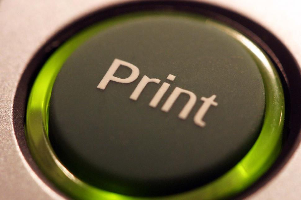 Free Image of Green print button 