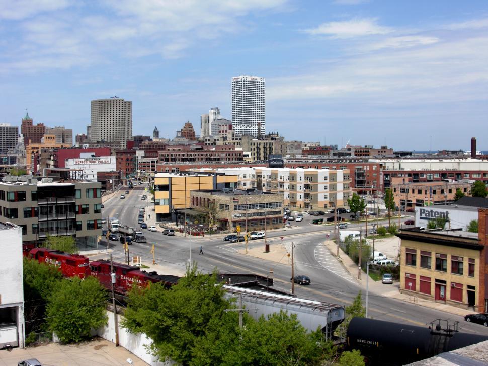 Free Image of City View From Top of Building 