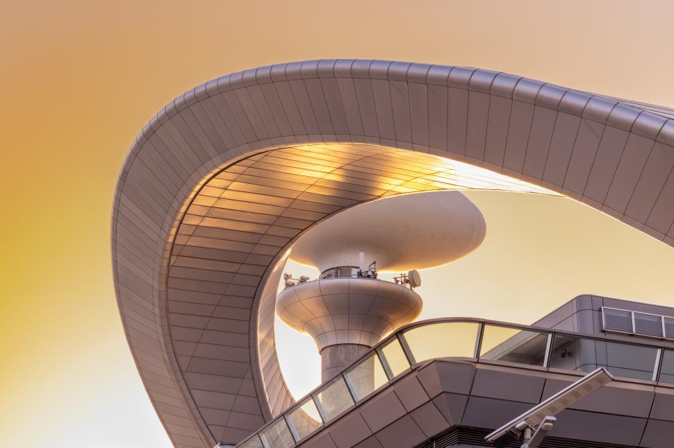 Free Image of Tall Building With Spiral Staircase 