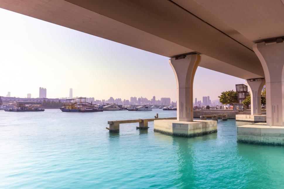 Free Image of Body of Water Under a Bridge 