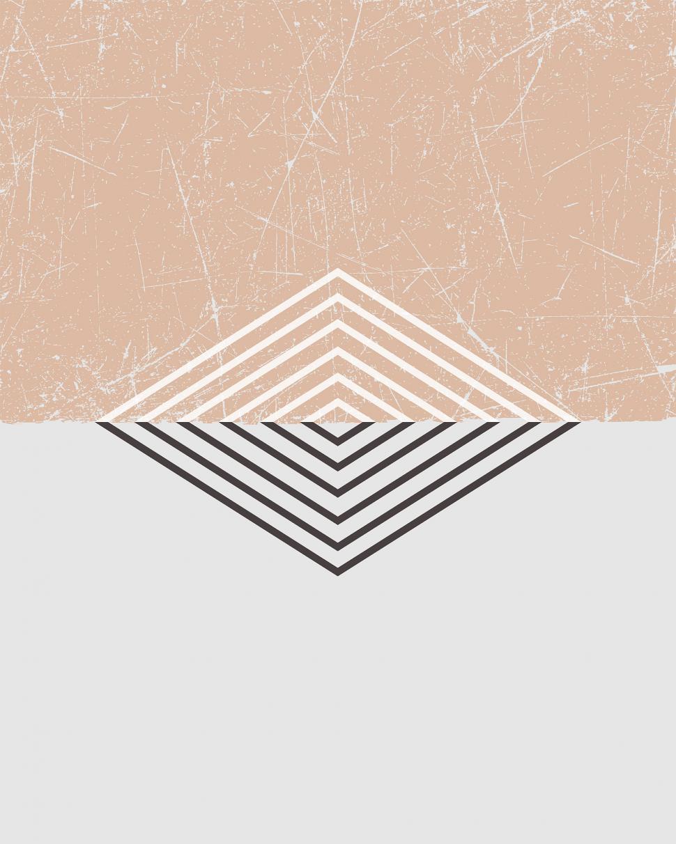Free Image of Abstract Design - Concentric Diamond Shapes  