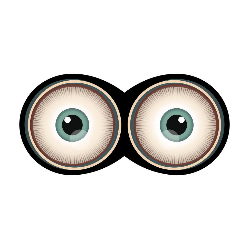 Free Image of Cartoon Eyes - Wide Open Eyes 