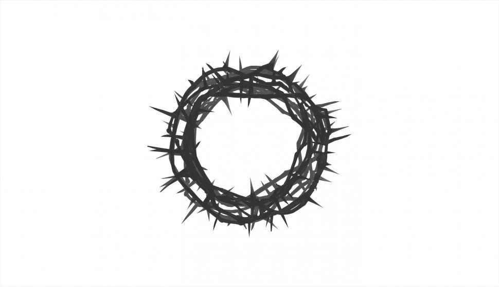 Free Image of Crown of Thorns - Symbol of Pain and Sacrifice 
