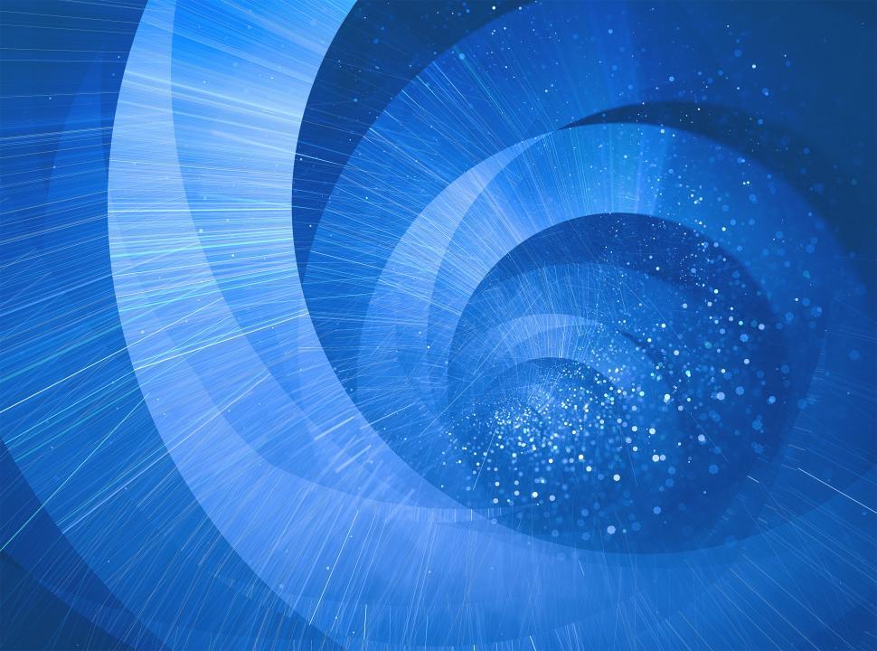 Free Image of Abstract blue spiral background  