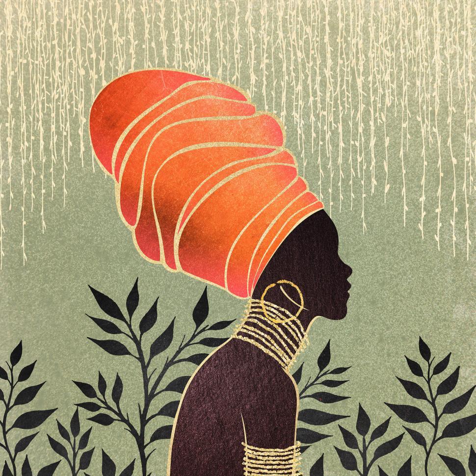 Free Image of African Woman in Traditional Costume 