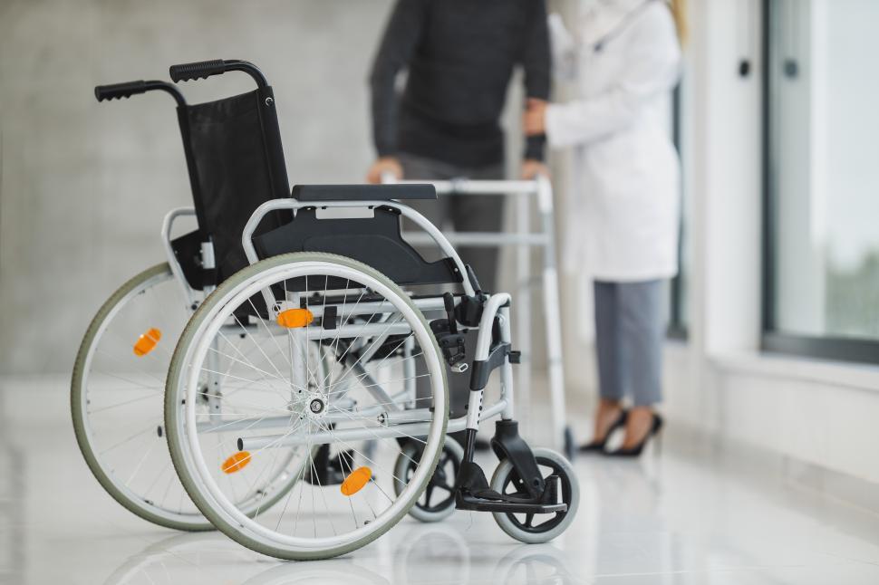 Free Image of Wheelchair in hospital 