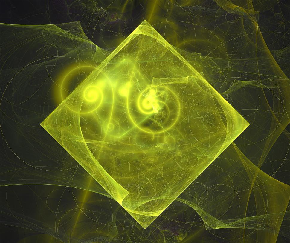 Free Image of Abstract background - spirals under square 
