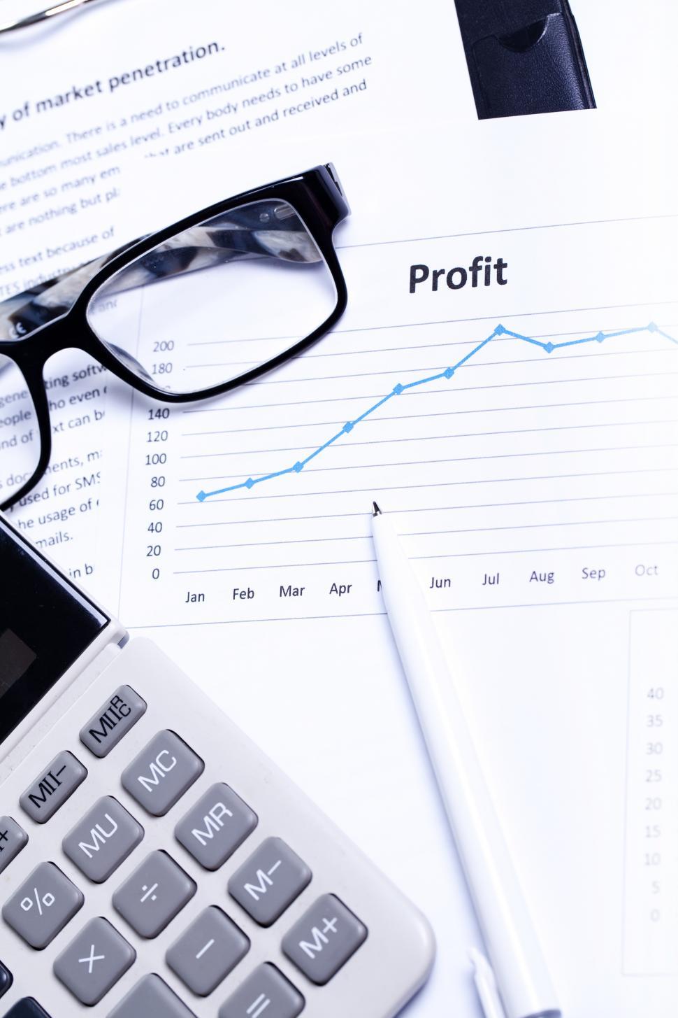 Free Image of Different business and accounting objects on the workplace 