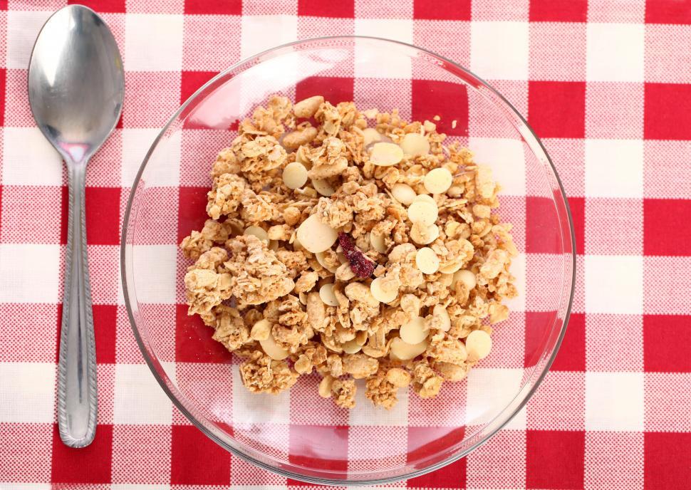 Free Image of Granola bowl for breakfast 