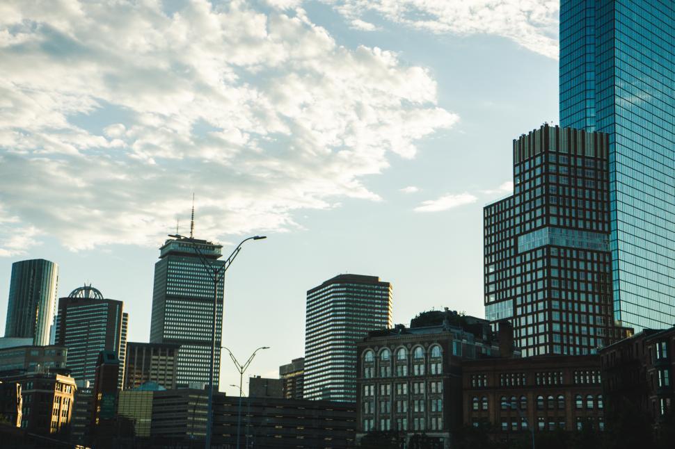 Free Image of Skyscrapers and skyline of city 
