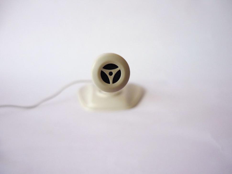 Free Image of White Object With Intricate Black Design 