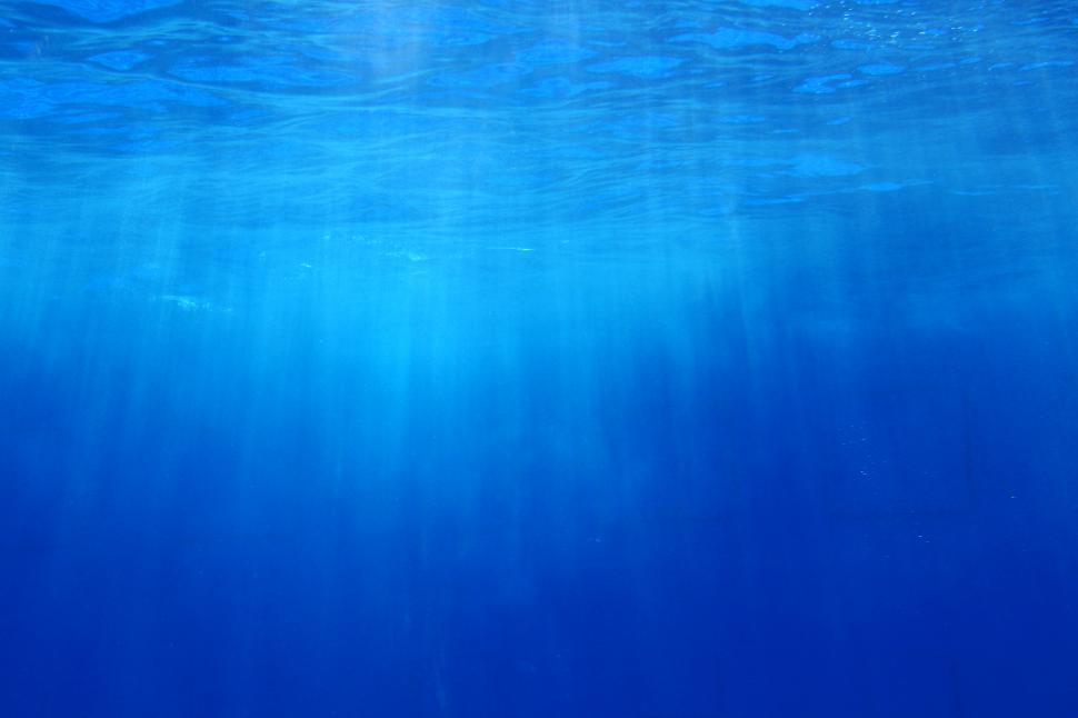 Free Image of Sunlight through the surface of the ocean 